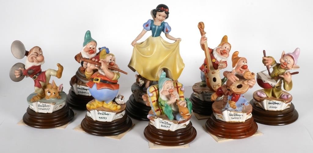 SNOW WHITE & THE SEVEN DWARFS CAPODIMONTE