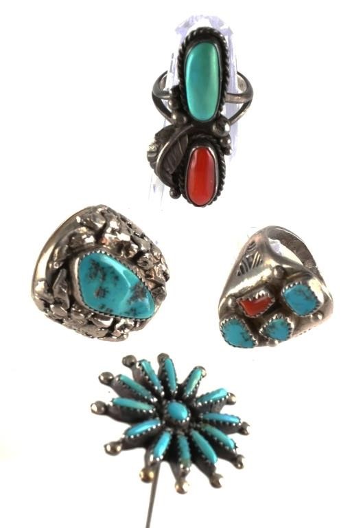 VINTAGE NATIVE AMERICAN TURQUOISE 2fd977