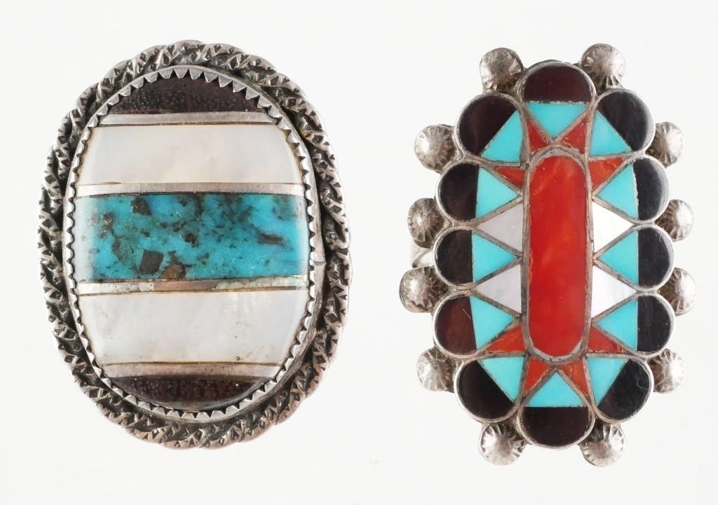 TWO NATIVE AMERICAN RINGSTwo Southwest 2fd99a