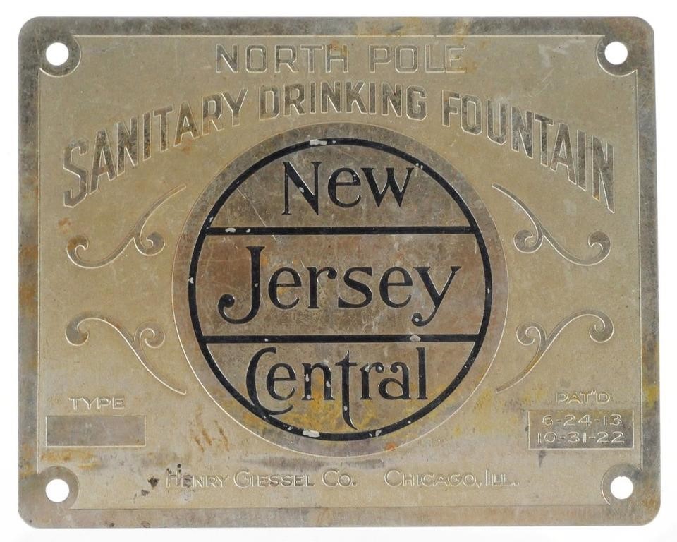 VINTAGE NEW JERSEY CENTRAL DRINKING