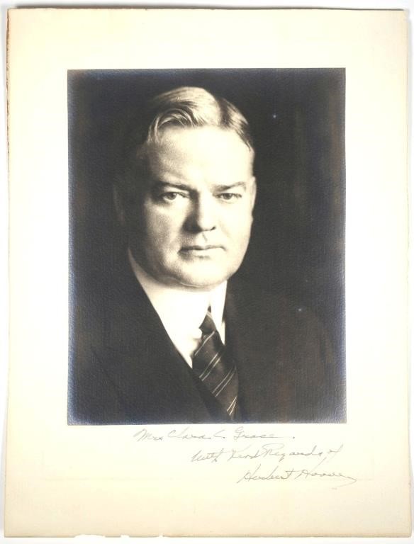 HERBERT HOOVER SIGNED PHOTOGRAPHPhotograph 2fda54