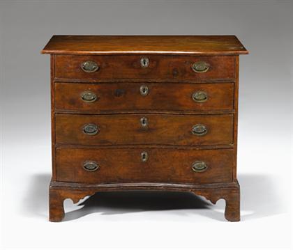 Chippendale mahogany oxbow chest 4c90a