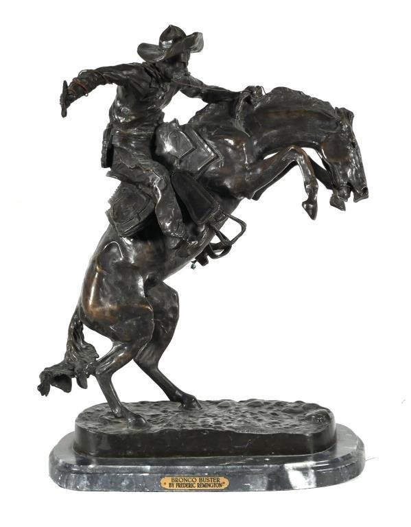 REMINGTON 24 BRONCO BUSTER BRONZE SCULPTUREFrederic