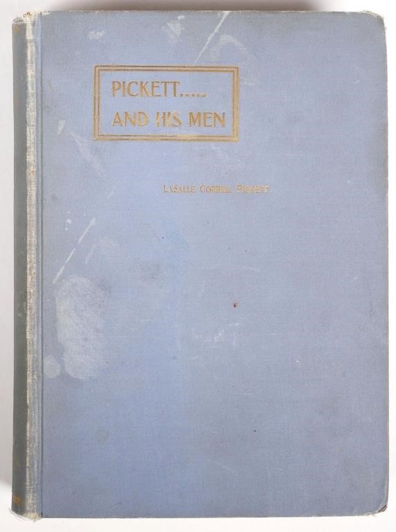 BOOK: PICKETT AND HIS MEN, SIGNED,