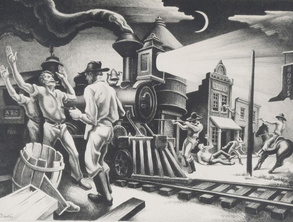 THOMAS HART BENTON LITHOGRAPH OF 2fdaf6