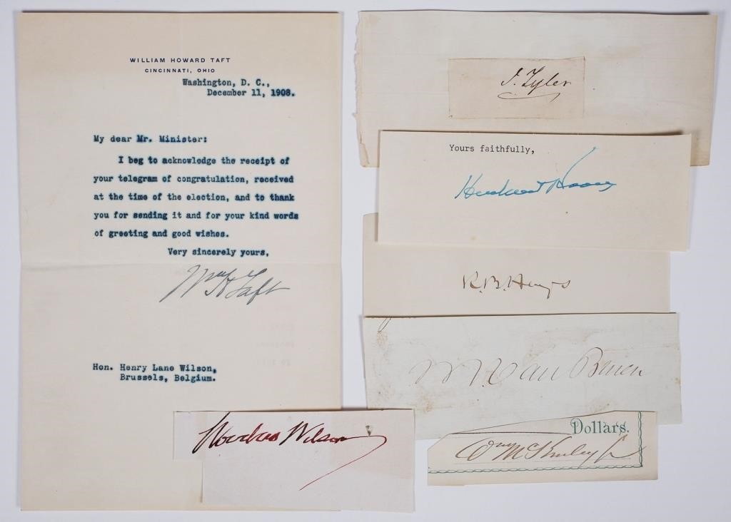 SEVEN U.S. PRESIDENTS SIGNATURESTLS