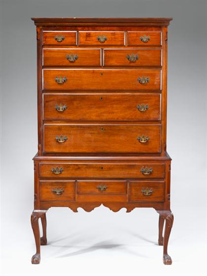 Chippendale walnut high chest  4c921