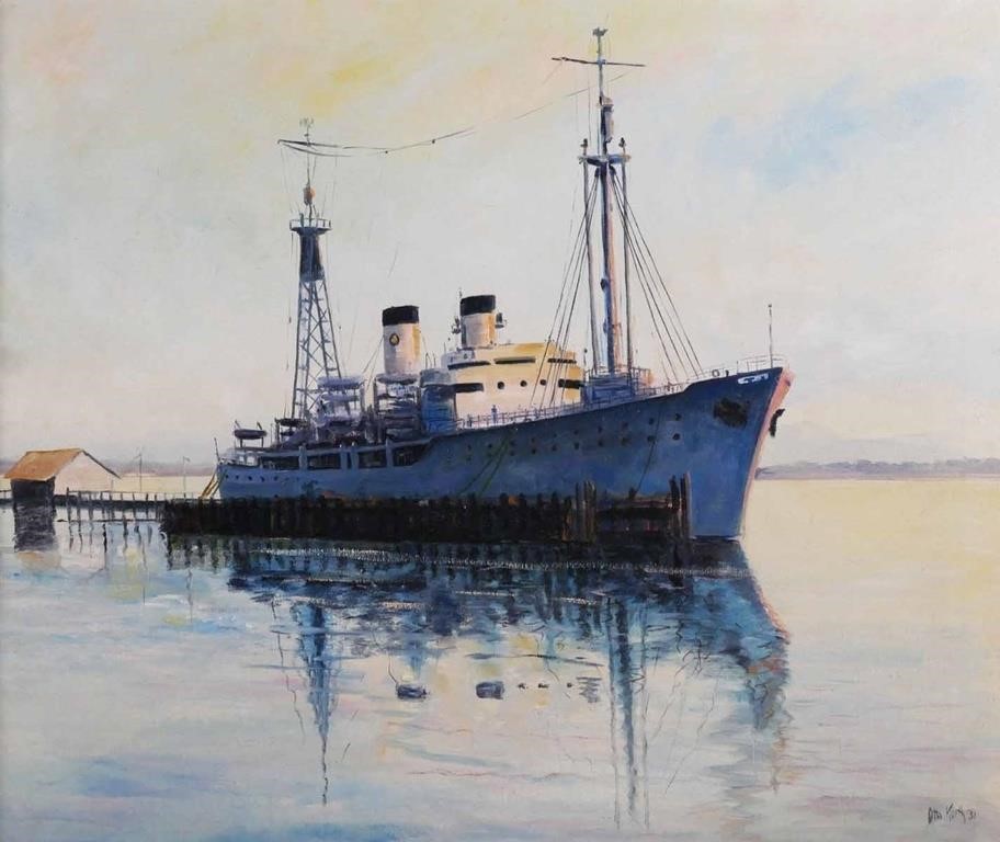 OTTO KURTH SHIP O C PAINTINGOil 2fdbb8