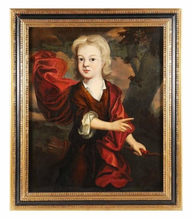 18TH C OIL ON CANVAS PAINTING18th 2fdbe4