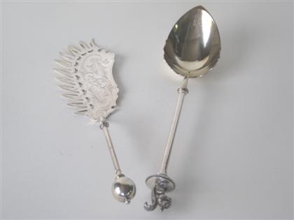 Two sterling silver servers  4c936