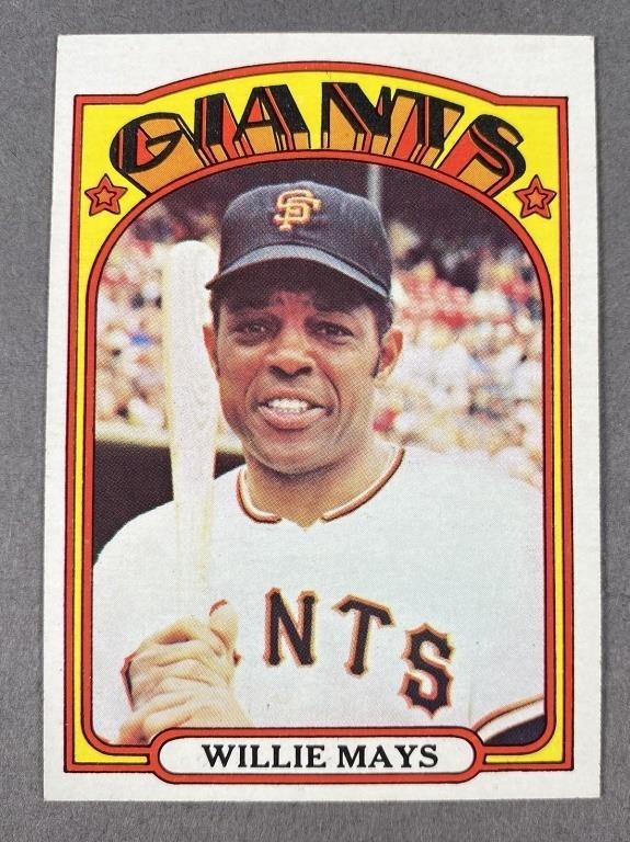 1972 WILLIE MAYS 49 BASEBALL CARDNo 2fdc4c