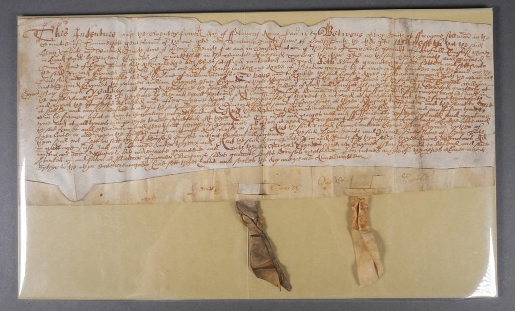 DOCUMENT: 1657 INDENTURE, CROMWELL
