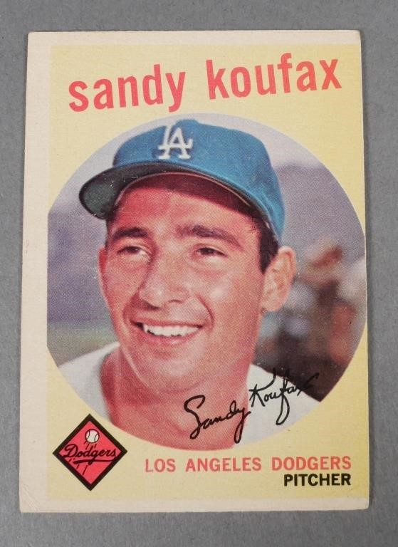 1959 SANDY KOUFAX BASEBALL CARDTopps