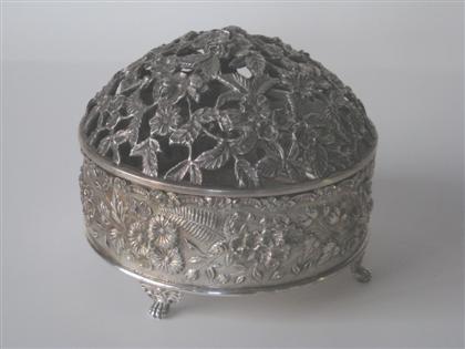 Sterling silver "Pot- pourie" dish