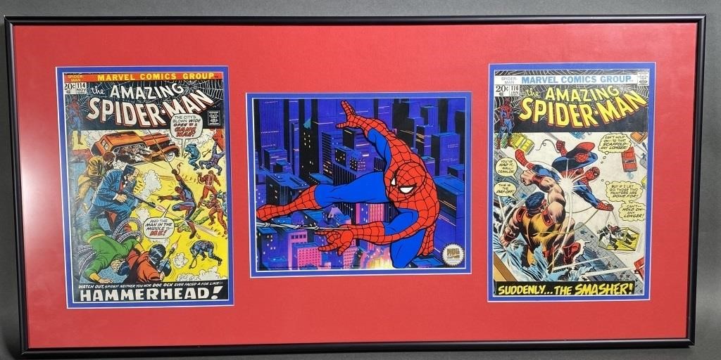 SPIDER MAN MARVEL COMIC ANIMATION CELFramed,