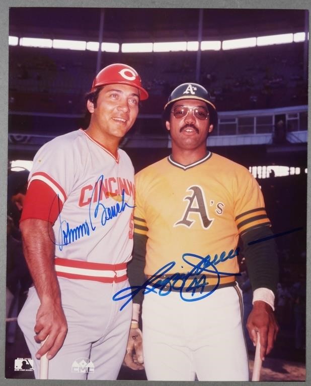 JOHNNY BENCH & REGGIE JACKSON SIGNED