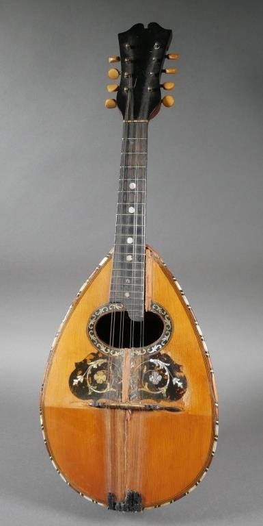 ANTIQUE ITALIAN MANDOLIN MOP INLAYBubble