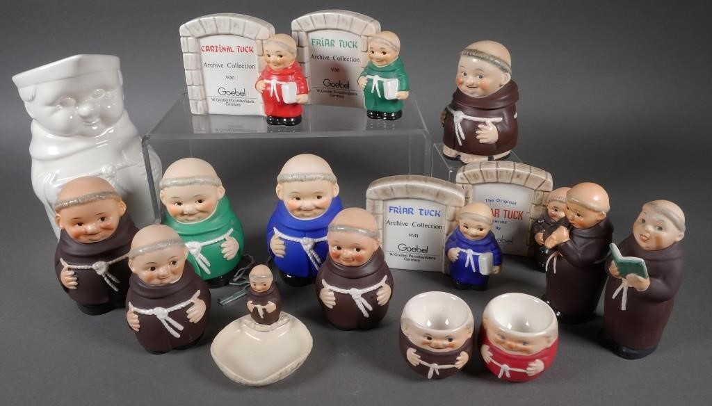 GOEBEL FRIAR TUCK COLLECTION, 16 PCSIncludes