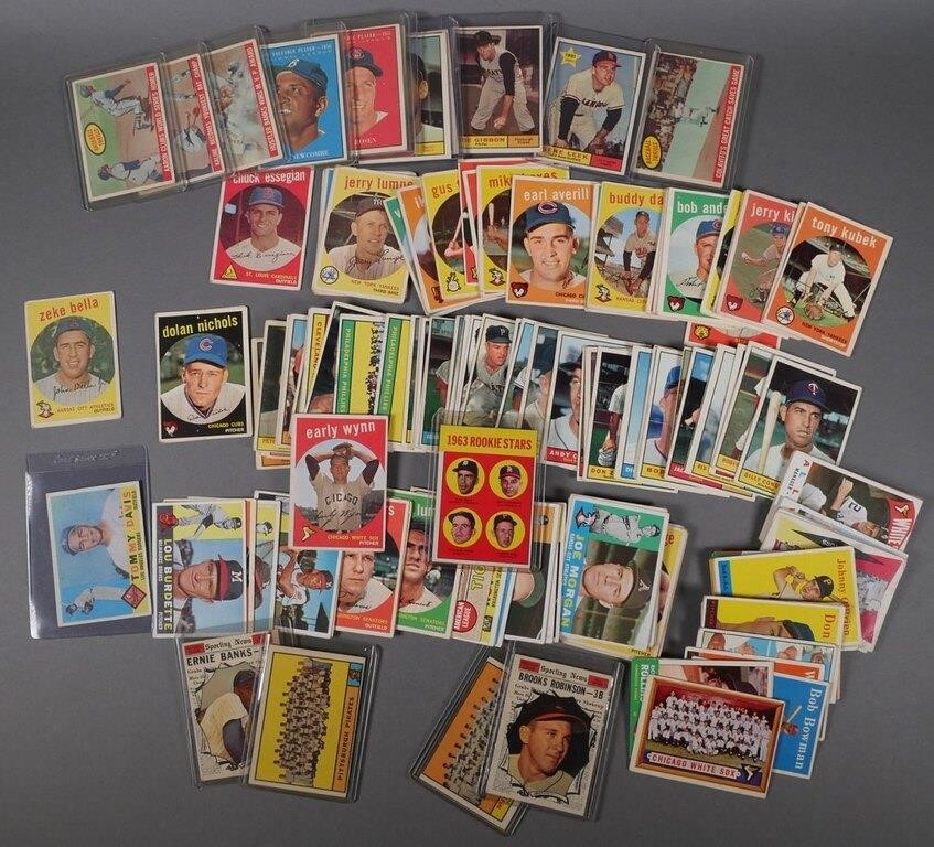 160 BASEBALL CARDS 1950S 60S  2fdca0