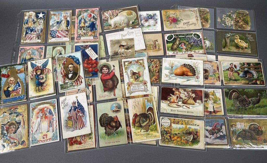 POSTCARD COLLECTION, EASTER, THANKSGIVING,