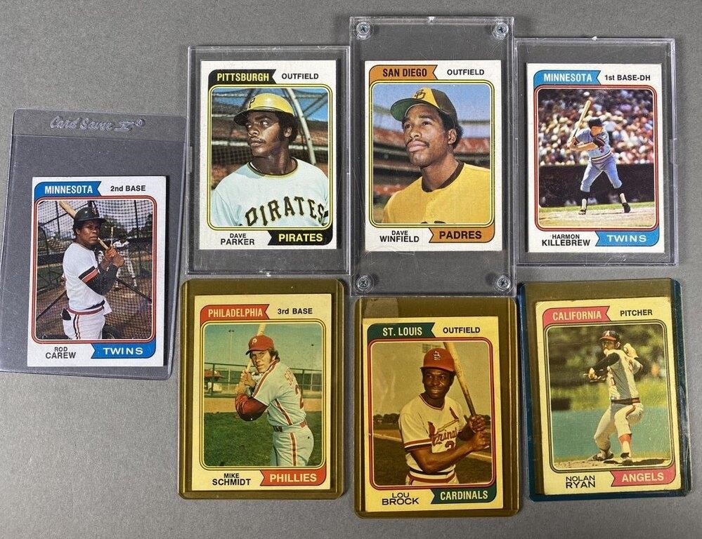 1974 BASEBALL CARDS, HALL OF FAMERS