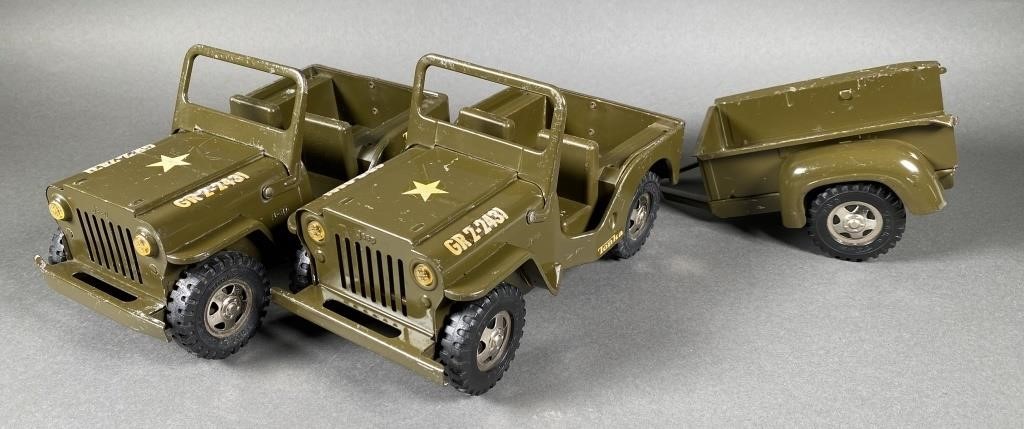 2 VINTAGE TONKA PRESSED STEEL JEEPSOne