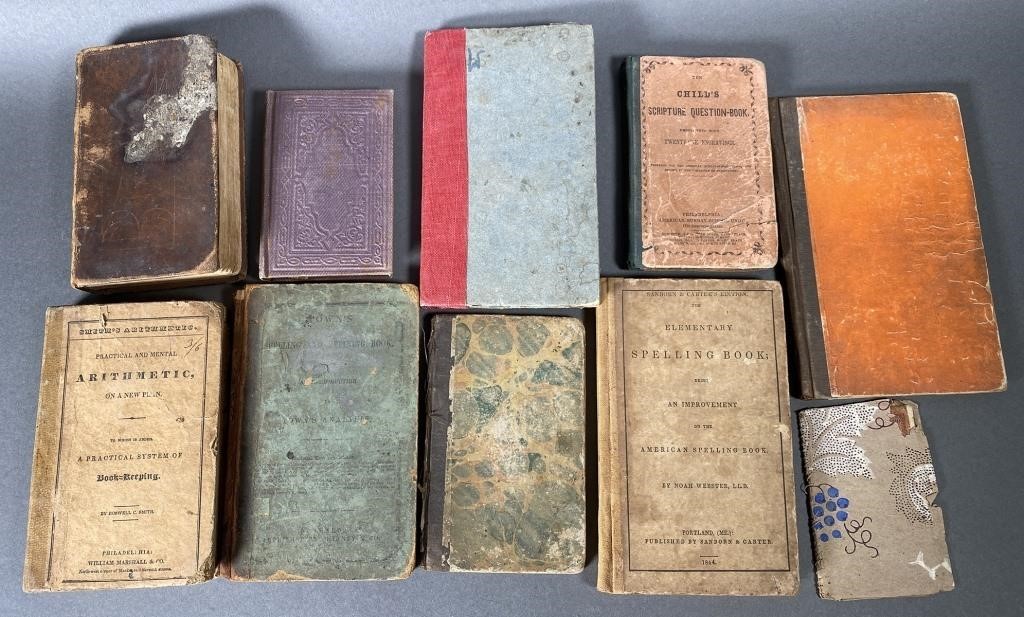 (10) EARLY 1800S BOOKS, INCLUDING