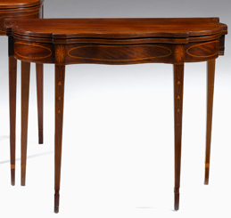 Federal inlaid mahogany card table 4c94d