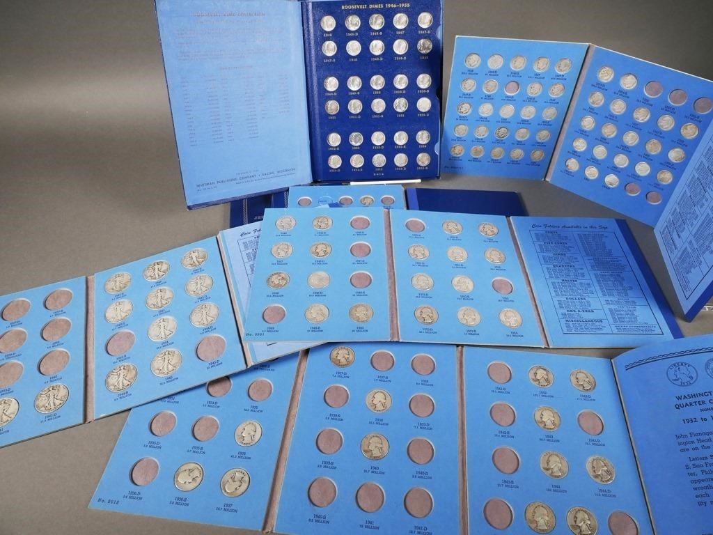 COIN COLLECTION IN WHITMAN FOLDERS,