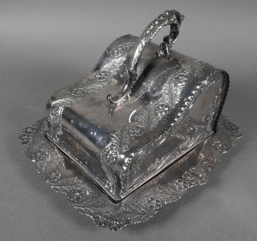 SHEFFIELD SILVER ORNATE CHEESE 2fdd2f