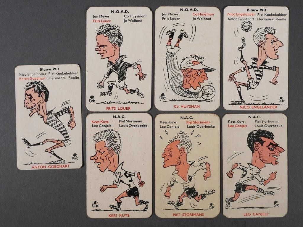 1958 FOOTBALLER CARDS (7) DUTCH SOCCER