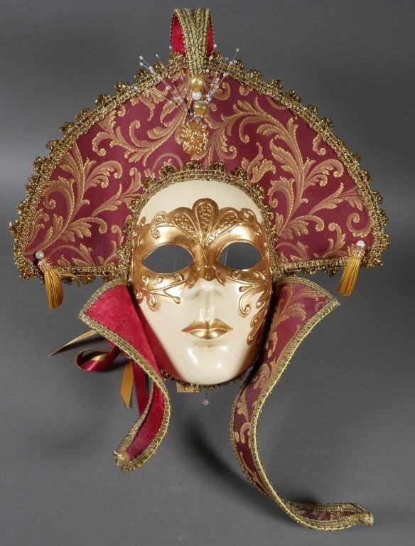 VENETIAN ORNATE MARDI GRAS MASKHandpainted,