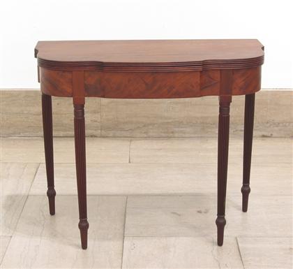 Late Federal maogany card table