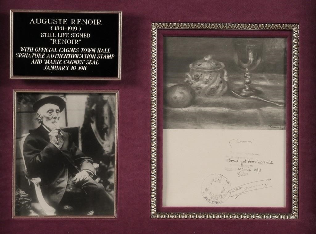 AUGUSTE RENOIR SIGNATUREOriginal