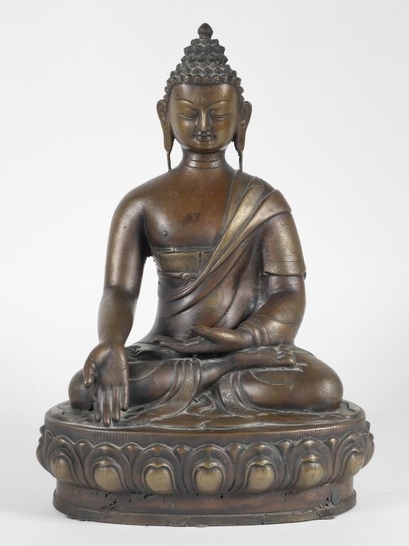 BRONZED SEATED SHAKYAMUNI BUDDHACast