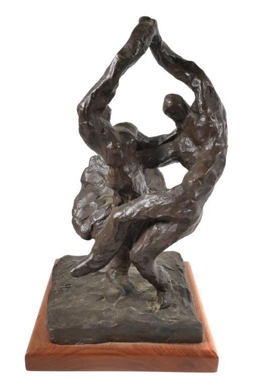 HARRY JACKSON BRONZE DANCERS SCULPTUREBronze