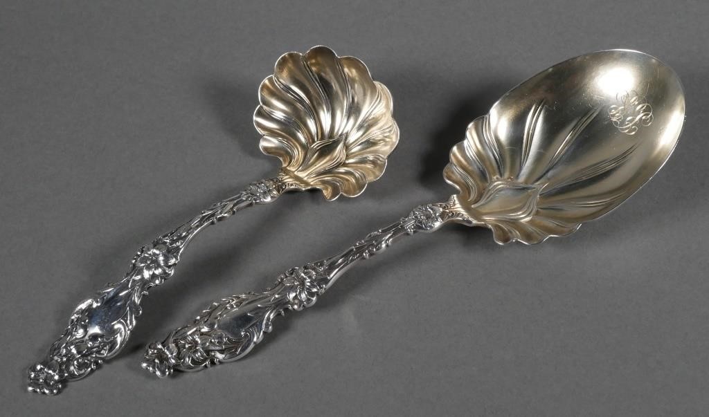 WHITING STERLING ART NOUVEAU LILY