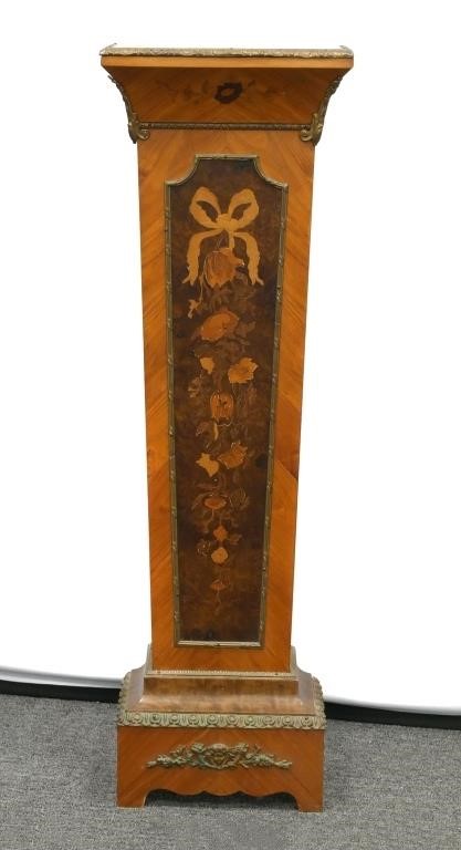 ANTIQUE FRENCH BRONZE MARQUETRY