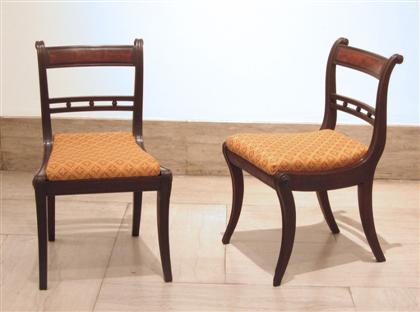 Pair of Classical mahogany chairs 4c96c