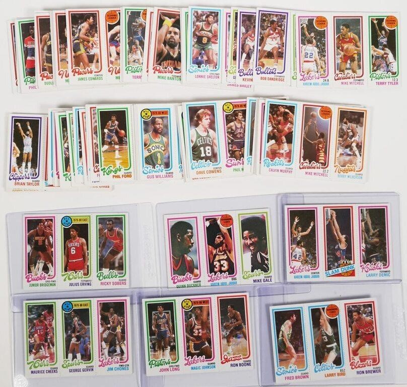 1980 BASKETBALL TRIPLE CARDS INCLUDING 2fde56