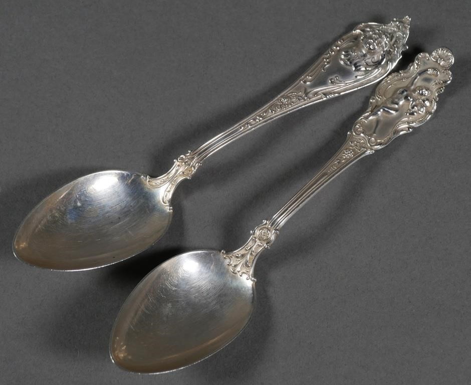 STERLING FIGURAL TABLESPOONSTwo 2fde7f