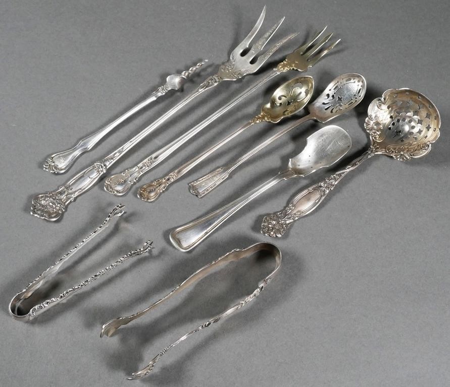 9PCS STERLING SERVING ITEMSVarious