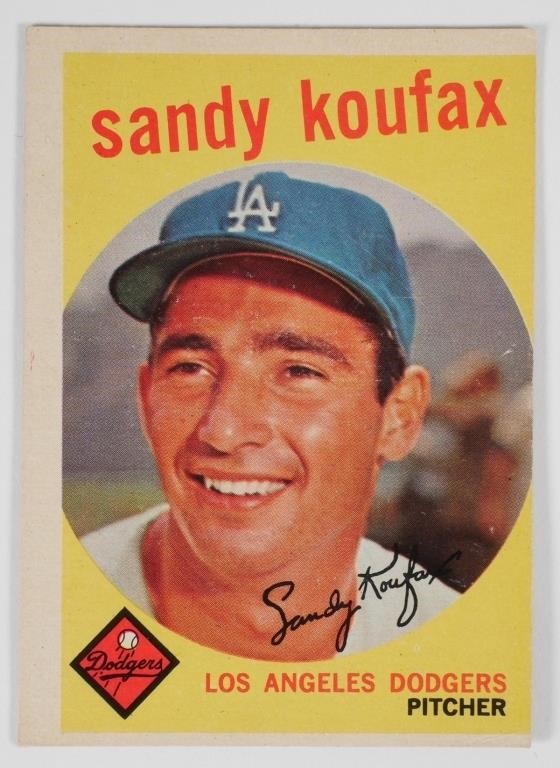 1959 TOPPS SANDY KOUFAX LOS ANGELES