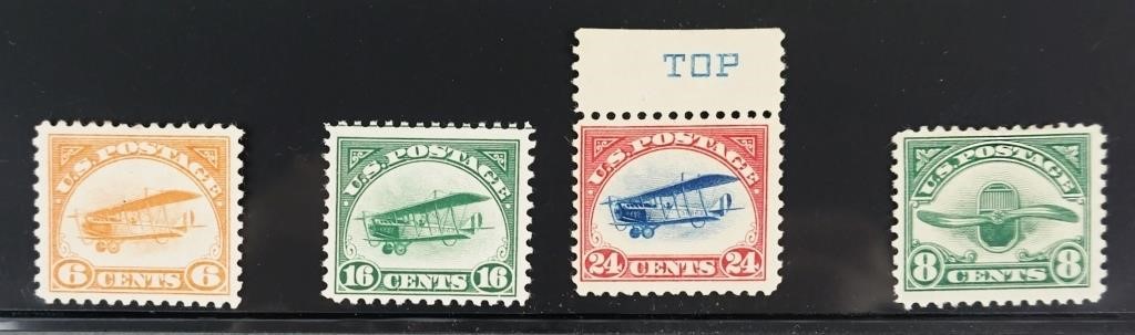 STAMPS: AIRMAILS C-1-4, CURTISS