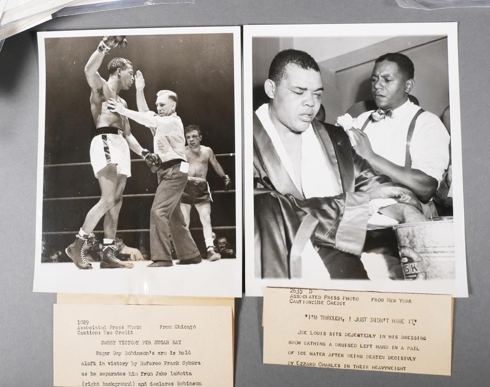 1950S AP PRESS PHOTOS, BOXING GOLF