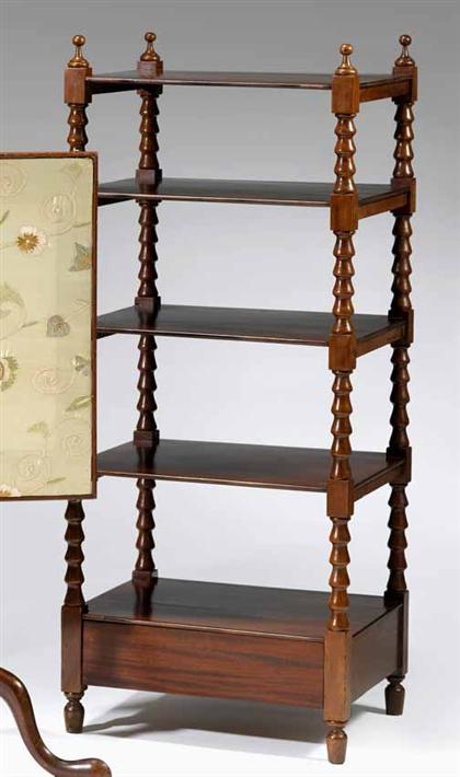 Mahogany etagere    american, first