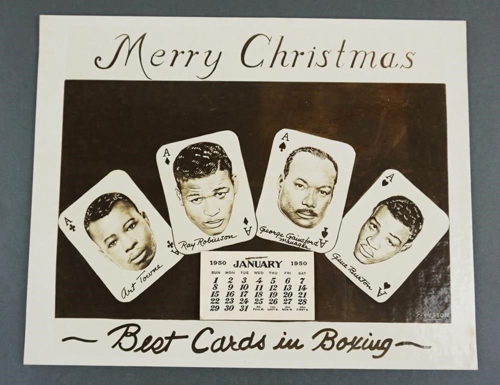 RARE 1950 BOXING CALENDAR, SUGAR