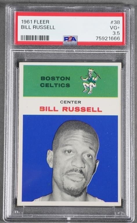 1961 FLEER BILL RUSSELL, PSA 3.5Seriously