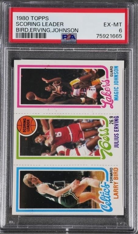 1980 TOPPS BIRD ERVING MAGIC PSA 2fdf45