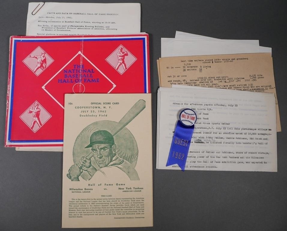 1962 BASEBALL HALL OF FAME GAME